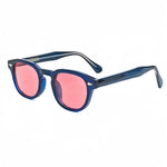 Caterside retro redondo masculino óculos de sol punk ácido propiônico pino templo luxo óculos de sol feminino esportes lazer festa óculos uv400