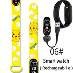 Pikachu Novo Estilo Magnético Bluetooth Relógio Inteligente Esportes Eletrônico Freqüência Cardíaca Pressão Pedômetro Música Monitoramento do Sono Blood Toy