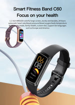 LIGE-Relógio Inteligente Amoled para Homens e Mulheres, Banda Inteligente, Frequência Cardíaca, Sangue, Pulseira Inteligente Impermeável, Rastreador de Fitness Esportivo, 2023