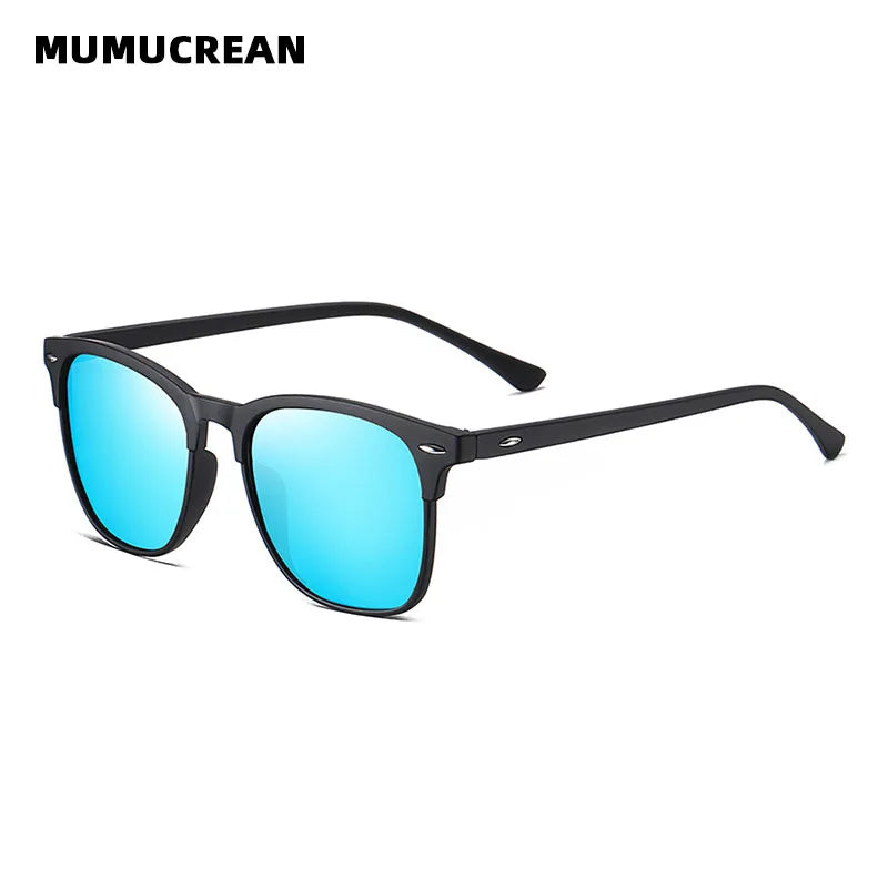 Novos óculos de sol polarizados clássico retro masculino óculos de sol ao ar livre uv400 plástico quadrado tendência tons eyewear