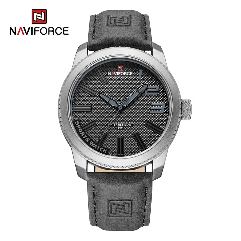 Original naviforce relógio para homem 2022 novo quartzo esporte à prova dwaterproof água relógio de pulso moda luxo alta qualidade masculino couro