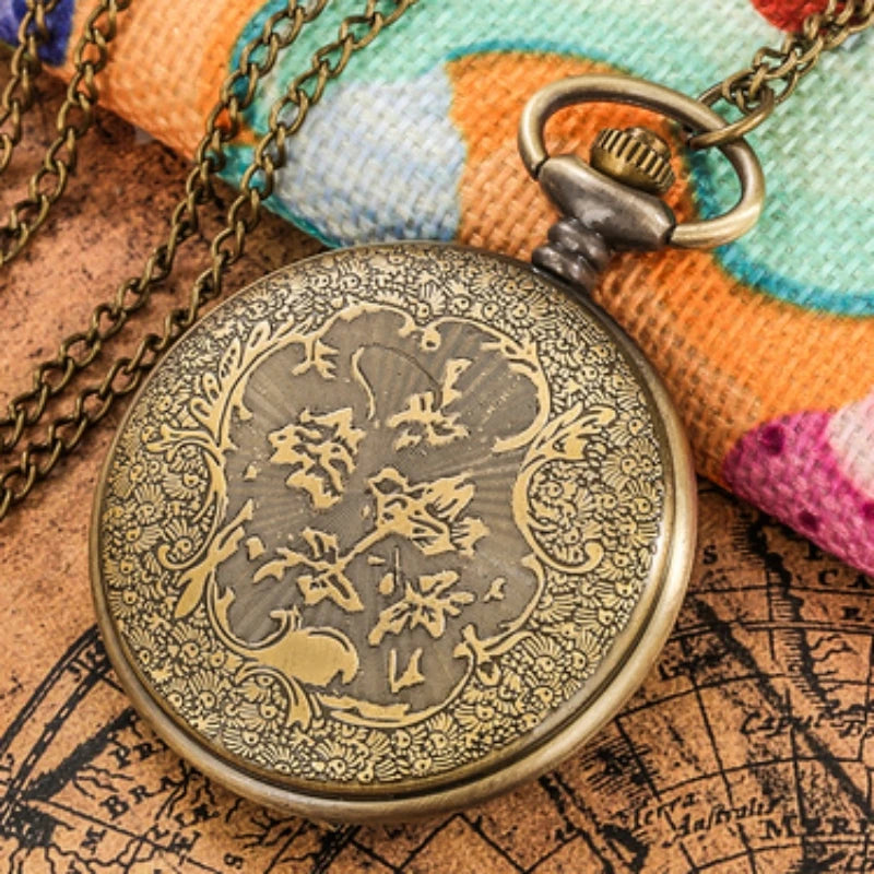 Clássico americano presidencial tocha águia design livre relógio de bolso para homem e mulher vintage quartzo algarismos árabes