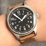 Novo tandorio piloto 39mm relógio de titânio movimento nh35 200m à prova dwaterproof água luminosa mergulho automático relógio masculino vidro safira escovado