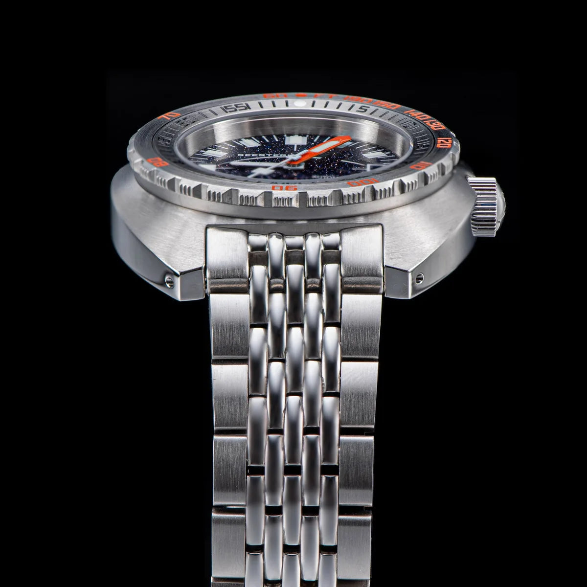 Marca superior mergulhador relógio masculino sub300t automático mecânico vidro de safira luminosa data 200m volta pulseira seestern relógio de pulso retro