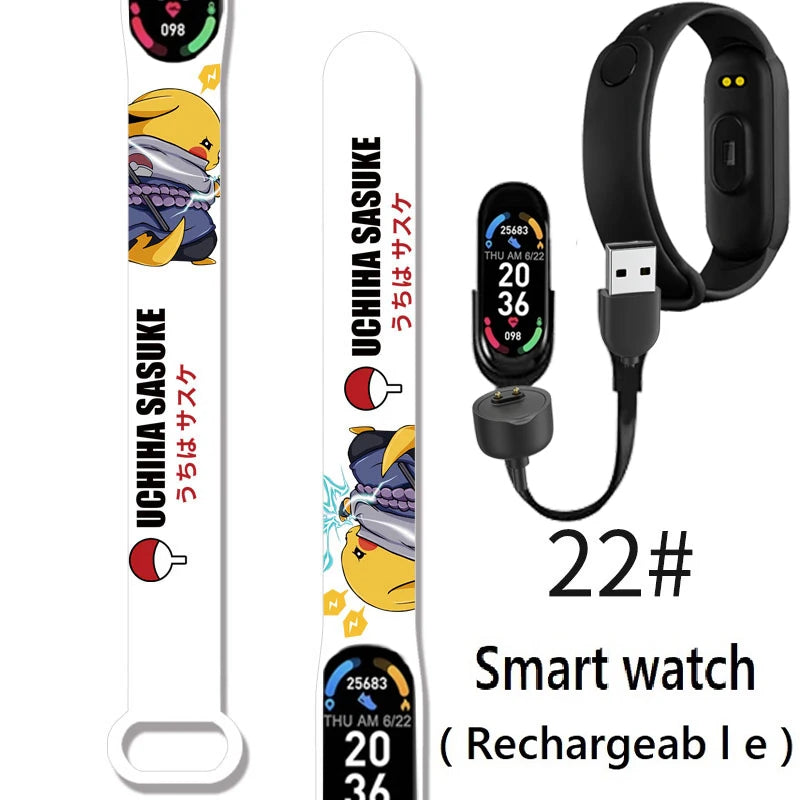 Pikachu Novo Estilo Magnético Bluetooth Relógio Inteligente Esportes Eletrônico Freqüência Cardíaca Pressão Pedômetro Música Monitoramento do Sono Blood Toy