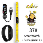 Pikachu Novo Estilo Magnético Bluetooth Relógio Inteligente Esportes Eletrônico Freqüência Cardíaca Pressão Pedômetro Música Monitoramento do Sono Blood Toy