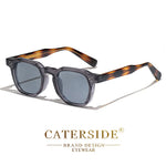 Caterside retro punk masculino óculos de sol pequeno quadro quadrado design personalizado óculos de sol feminino viagem festa negócios festival presente