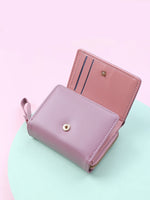 Marca de luxo das mulheres pequena carteira titular do cartão feminino carteiras curtas com bolsa de moedas para mulher senhoras couro do plutônio ferrolho mini embreagem