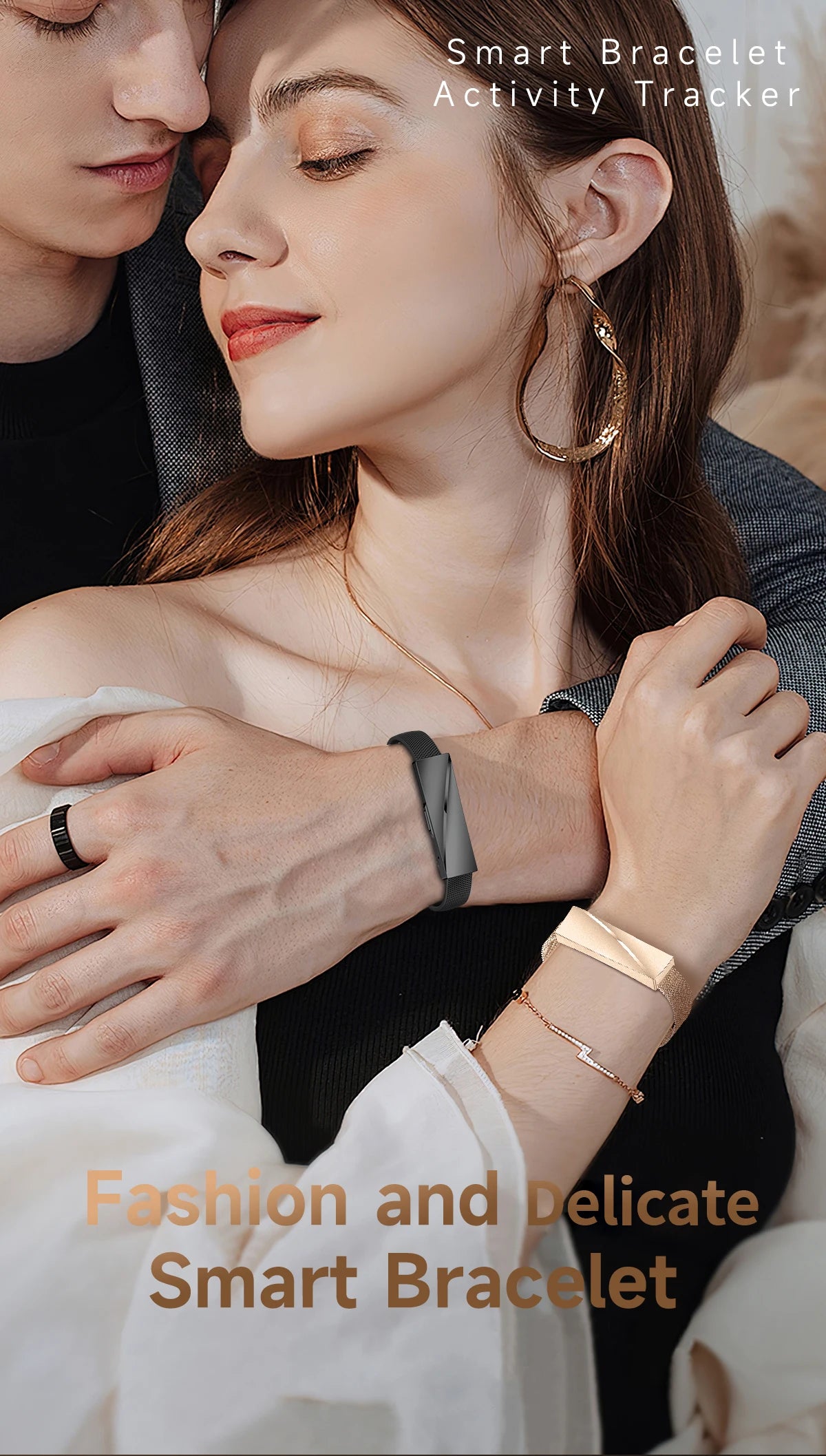 Lige nova senhora pulseira inteligente para presentes em tempo real monitoramento de freqüência cardíaca sono à prova dwaterproof água multi-esporte modo casal pulseira saúde