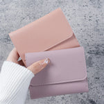 Novas carteiras fofas para mulheres pequeno ferrolho menina titular do cartão de crédito para couro do plutônio bolsa de moedas carteira feminina bolsas curtas para mulheres