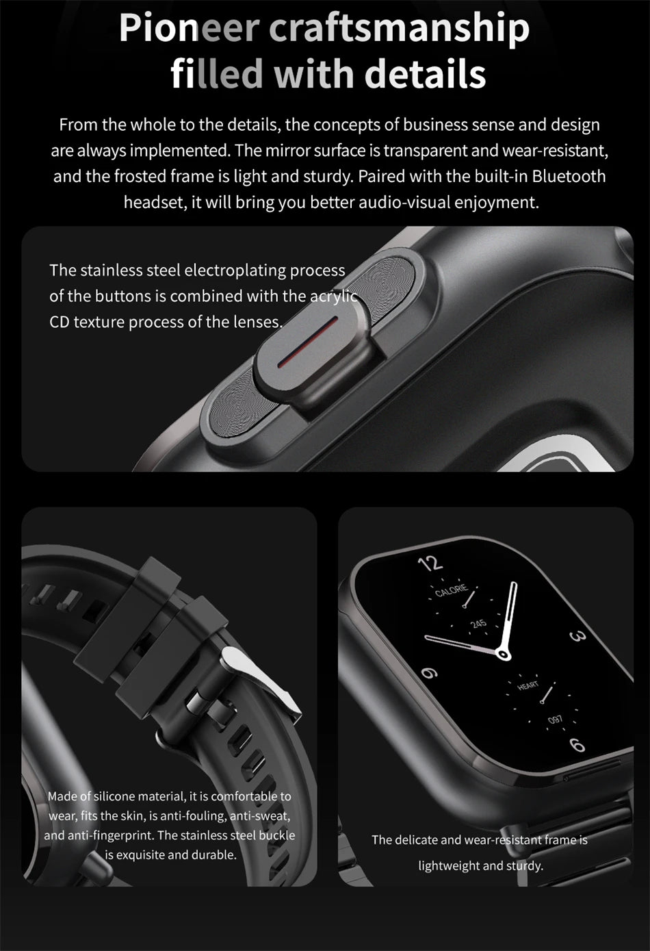 2024 relógio inteligente 2 em 1 com fone de ouvido smartwatch bluetooth chamada relógio masculino gps pista monitor freqüência cardíaca jogar música smartwatch