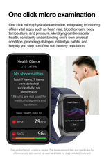 2024 novo grau médico ácido úrico gordura no sangue smartwatch ecg glicose no sangue freqüência cardíaca pressão arterial monitoramento de saúde relógio inteligente