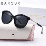 Barrcur polarizado olho de gato óculos de sol redondo moda ultra leve óculos de sol múltiplas cores escolher feminino óculos de sol pacote caixa de presente