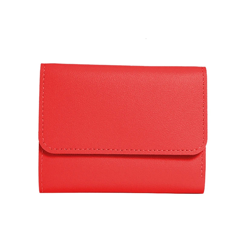 Novas carteiras fofas para mulheres pequeno ferrolho menina titular do cartão de crédito para couro do plutônio bolsa de moedas carteira feminina bolsas curtas para mulheres
