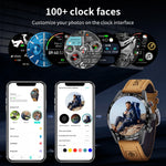 Lige 2024 novo robusto militar gps relógio inteligente masculino amoled tela hd freqüência cardíaca bluetooth chamada à prova dwaterproof água ao ar livre smartwatch