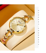 Curren relógios femininos elegante moda original relógio de quartzo para Laides à prova dwaterproof água aço inoxidável simples luxo uso diário