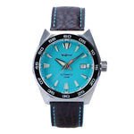 Heimdallr Monster Diver relógio masculino mostrador azul fosco cristal de safira NH35 mecânico automático 200m à prova d'água relógio luminoso completo