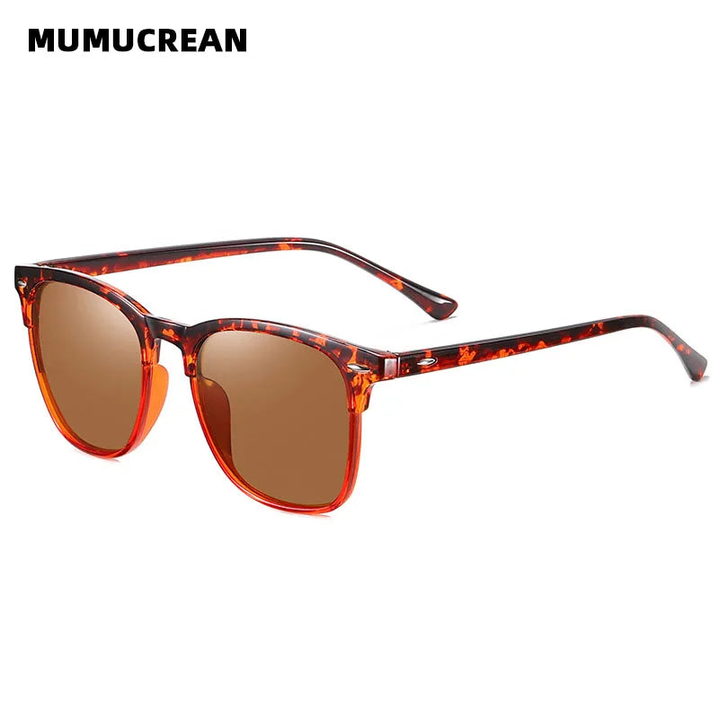 Novos óculos de sol polarizados clássico retro masculino óculos de sol ao ar livre uv400 plástico quadrado tendência tons eyewear