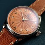 Relógio de pulso mecânico automático masculino, impermeável, calendário luminoso, ponteiro de gás, piloto alemão, NH38A movimento, C1