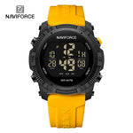 NAVIFORCE NF7104 Novos relógios esportivos digitais LCD para homens moda pulseira de silicone relógio de pulso eletrônico militar