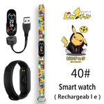 Pikachu Novo Estilo Magnético Bluetooth Relógio Inteligente Esportes Eletrônico Freqüência Cardíaca Pressão Pedômetro Música Monitoramento do Sono Blood Toy