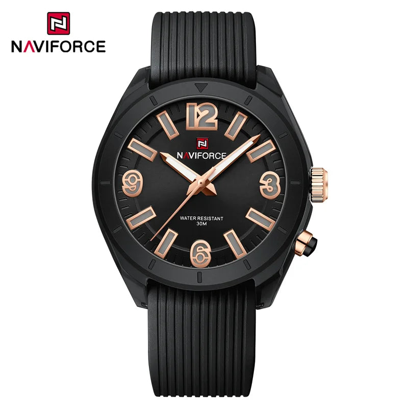 Naviforce moda feminina relógio à prova dwaterproof água personalidade senhoras quartzo relógios de pulso luxo vestido romatic namorada presente 2024