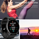 Lige 2025 novo relógio inteligente masculino tela de toque completa esporte fitness relógio ip67 à prova dip67 água bluetooth para android ios smartwatch masculino + caixa