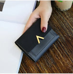Couro nova bolsa feminina pequena carteira de couro curto marca luxo mini moda feminina carteiras e bolsa titular do cartão de crédito