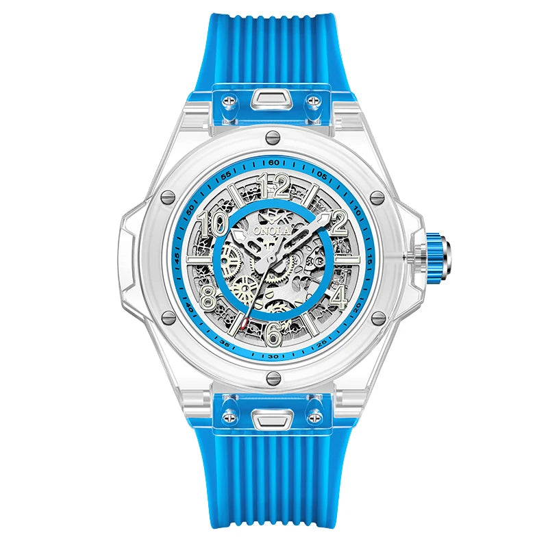 Onola 2023 novo relógio de luxo totalmente automático masculino à prova dwaterproof água moda luxo relógio mecânico