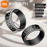 Xiaomi anel inteligente tela de exibição toque monitor saúde gesto furto vídeo/escova tiktok 5atm à prova dwaterproof água smartring para homens