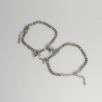 Amantes do amor fivela magnética pulseira criativa dia dos namorados ímã amor atraente pulseira casal pulseiras cubanas