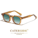 Caterside retro punk masculino óculos de sol pequeno quadro quadrado design personalizado óculos de sol feminino viagem festa negócios festival presente