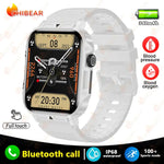 Novo esportes ao ar livre relógio inteligente masculino 1.95 polegada freqüência cardíaca oxigênio no sangue à prova dwaterproof água bt chamada smartwatch presente masculino para android ios
