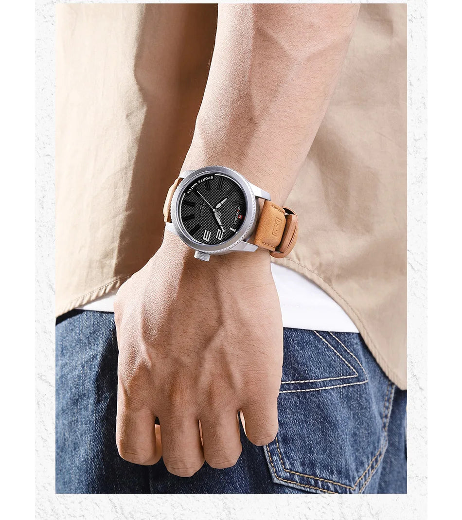 Original naviforce relógio para homem 2022 novo quartzo esporte à prova dwaterproof água relógio de pulso moda luxo alta qualidade masculino couro