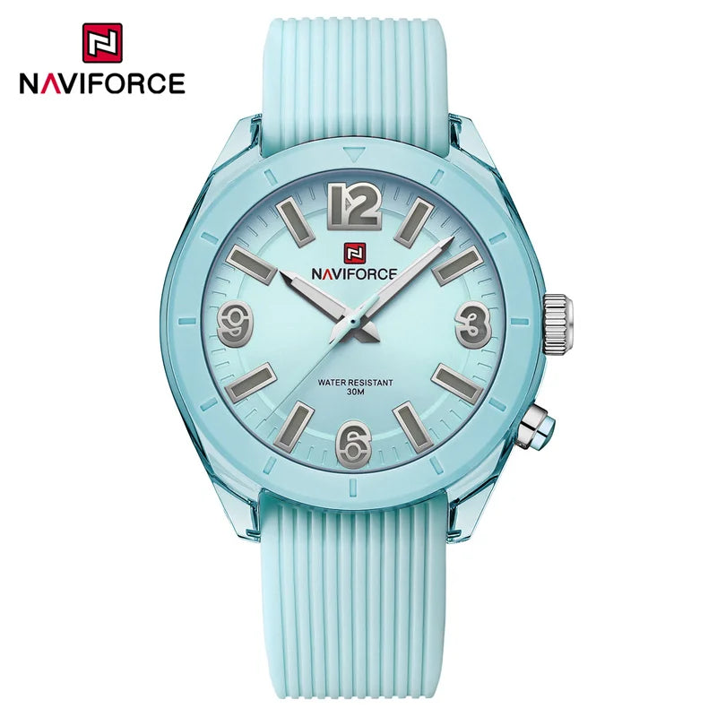 Naviforce moda feminina relógio à prova dwaterproof água personalidade senhoras quartzo relógios de pulso luxo vestido romatic namorada presente 2024