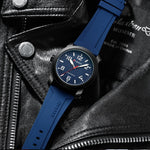 CURREN Moda Simples Relógios Masculinos com Grande Mostrador de Numerais Relógio de Pulso de Quartzo para Cavalheiro de Negócios com Pulseira de Silicone