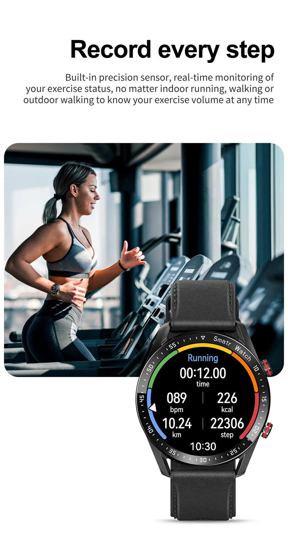 Impermeável relógio inteligente para homens, Bluetooth chamada, saúde do laser, pressão arterial, fitness esportes relógios, caixa, ECG, PPG