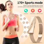 Lige nova senhora pulseira inteligente para presentes em tempo real monitoramento de freqüência cardíaca sono à prova dwaterproof água multi-esporte modo casal pulseira saúde