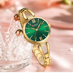 Curren relógios femininos elegante moda original relógio de quartzo para Laides à prova dwaterproof água aço inoxidável simples luxo uso diário