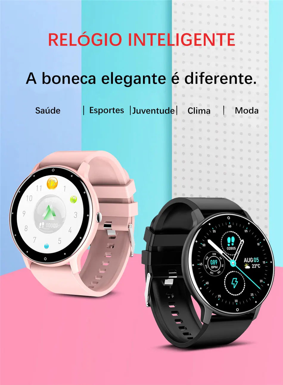 Lige 2025 novo relógio inteligente masculino tela de toque completa esporte fitness relógio ip67 à prova dip67 água bluetooth para android ios smartwatch masculino + caixa