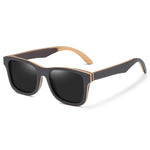 Óculos de sol polarizados para homens e mulheres, óculos UV400, quadro completo, tons de madeira, feitos à mão com caixa de madeira, moda