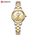 Curren relógios femininos moda original relógio de pulso de quartzo para senhoras mostrador romano deslumbrante diamante à prova dwaterproof água luminosa luxo novo