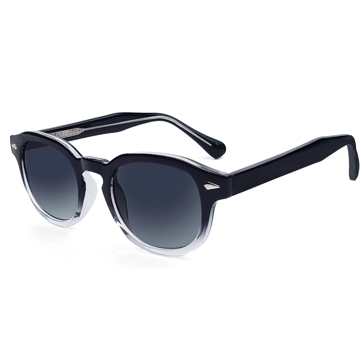 Caterside retro redondo masculino óculos de sol punk ácido propiônico pino templo luxo óculos de sol feminino esportes lazer festa óculos uv400