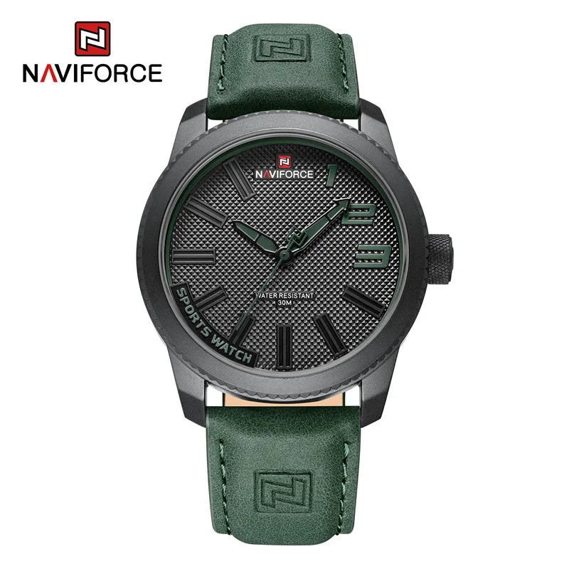 Original naviforce relógio para homem 2022 novo quartzo esporte à prova dwaterproof água relógio de pulso moda luxo alta qualidade masculino couro