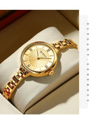 Curren-relógio de quartzo de luxo feminino, relógio pulseira magnética, pulseira esportiva, para mulheres