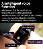 Novo esportes ao ar livre relógio inteligente masculino 1.95 polegada freqüência cardíaca oxigênio no sangue à prova dwaterproof água bt chamada smartwatch presente masculino para android ios