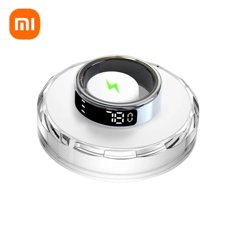 Xiaomi anel inteligente tela de exibição toque monitor saúde gesto furto vídeo/escova tiktok 5atm à prova dwaterproof água smartring para homens