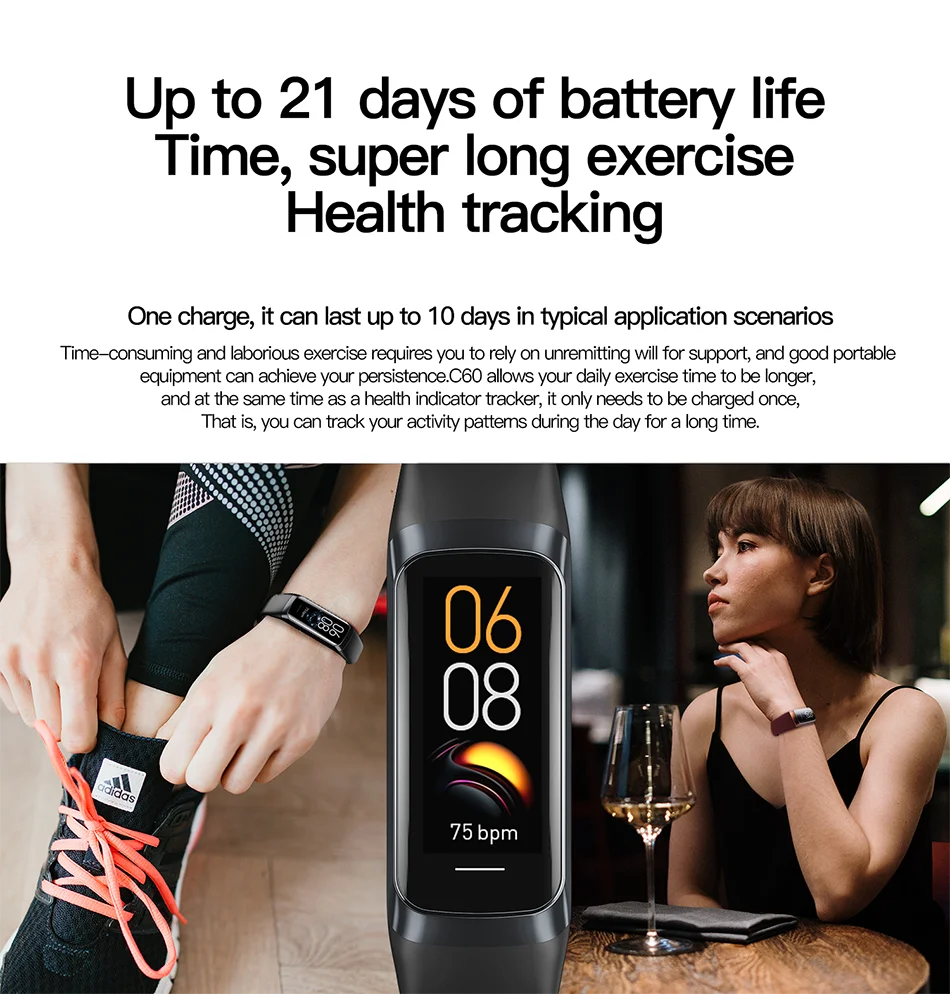 LIGE-Relógio Inteligente Amoled para Homens e Mulheres, Banda Inteligente, Frequência Cardíaca, Sangue, Pulseira Inteligente Impermeável, Rastreador de Fitness Esportivo, 2023