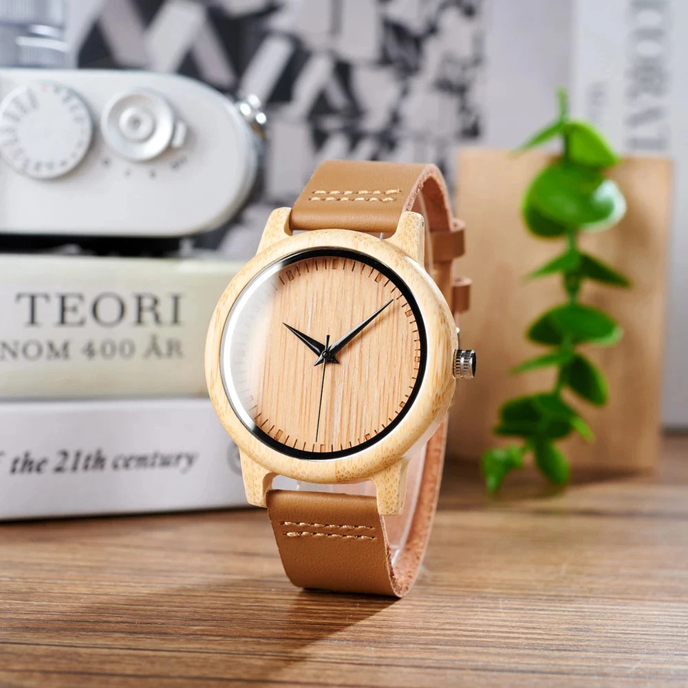 Novo bobo bird relógio feminino relogio masculino relógios de quartzo masculino madeira de bambu casal relógios de pulso presentes itens transporte da gota