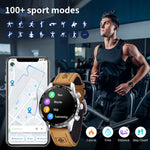 Lige 2024 novo robusto militar gps relógio inteligente masculino amoled tela hd freqüência cardíaca bluetooth chamada à prova dwaterproof água ao ar livre smartwatch